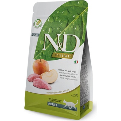 N&D Cat Prime GF Adult Boar & Apple 3 x 5 kg