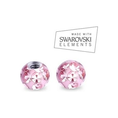 Nubis náhradní kulička s krystaly Swarovski závit ND01023-03-P