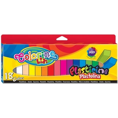Colorino Kids farebná plastelína 18 farieb MIX