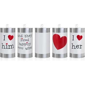 Image 1 of PartyDeco Сватбени консерви за кола 5 бр