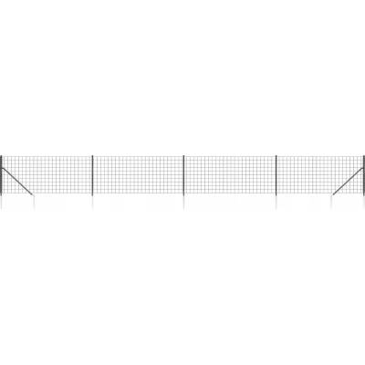 Oplocení ze síťoviny, s kotvami, antracitový, 1x10 m