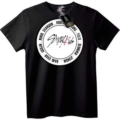 NOONEBRAND Тениска с Лого на Stray Kids - 2XL, Black