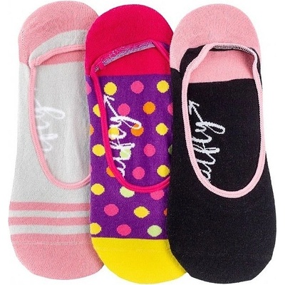 Meatfly 3 pack dámske ponožky Low socks S19 N Pink