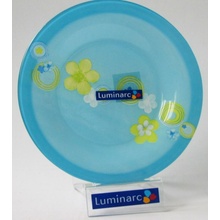 Luminarc Talíř desertní skleněný BUBBLES FLOWERS ANIS 19,5 cm