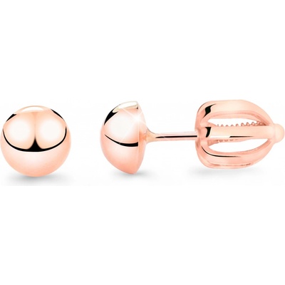 Cutie Jewellery Kôstkové náušnice z ružového zlata Z5006-30-X-4