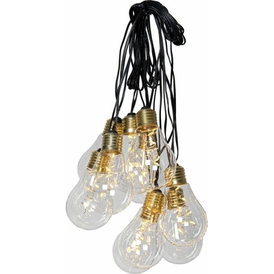 Star trading Venkovní LED světelný řetěz GLOW 10x LED žárovka ca. 3,6 m