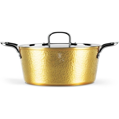Pro-Tech shop Kastról s mramorovým povrchom a nerezovou pokrievkou Hammered Gold 28cm 55681