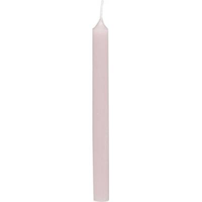 Růžová úzká svíčka Taper powder - Ø 1,2 *13cm / 2.5h - Chic Antique