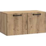 vidaXL Стенно монтиран ТВ шкаф 59, 5 x 31 x 30 см Дъб артизан (899054)