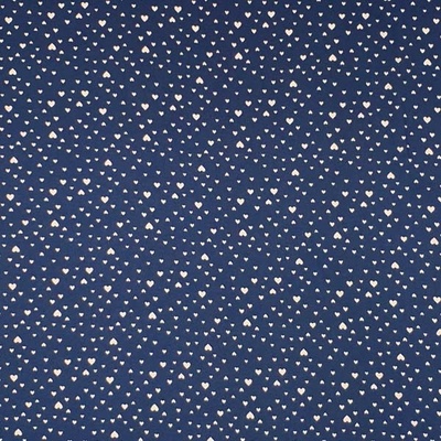 Šatovka modrá, svetlo ružová srdiečka, š.150