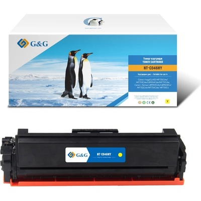 Тонер касета за Canon ImageCLASS LBP654Cdw/MF731Cdw/MF733Cdw/MF735Cdw/i-SENSYS MF732Cdw/MF734Cdw/MF735Cx/LBP653Cdw/LBP654Cx - Yellow - NT-PC046XY - G&G - Неоригинална, заб. : 5000 брой копия (NT-PC046XY)