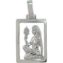 Infinitysilver Stříbrný přívěsek znamení panna v rámečku 441105 panna