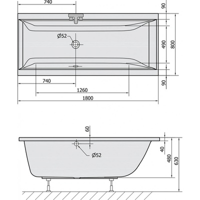 Polysan CLEO 180 x 80 cm 95611BM