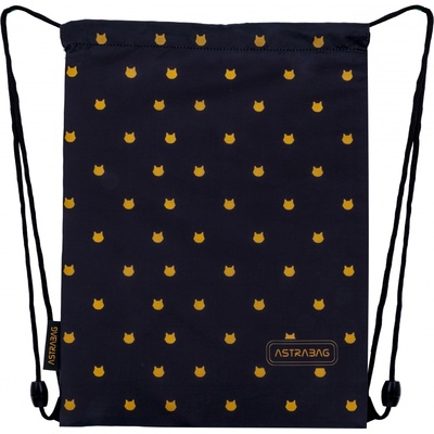 Astra Спортна торба Astra - Пухкаво черно коте (AS507025010)