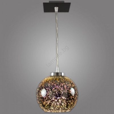 KEMAR NP/1/D3 - Полилей на въже KULE 3D 1xE27/60W/230V (PD501)