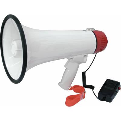 Omnitronic MP-15A megafón s ručným mikrofónom, s popruhom
