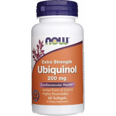 Now Foods Ubiquinol Extra Strenght Kaneka 200 mg 60 softgel kapsúl