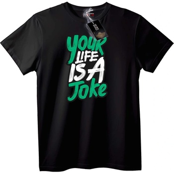 NOONEBRAND Тениска Животът ти е шега - L, White