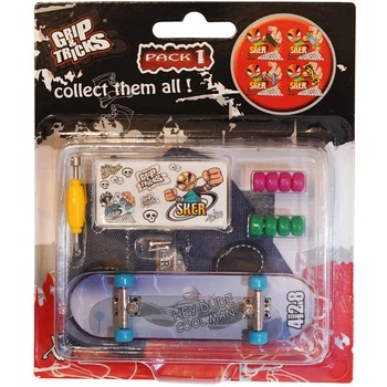 Grip & Tricks Играчка за пръсти Skateboard, син (GT-FSO-M152)