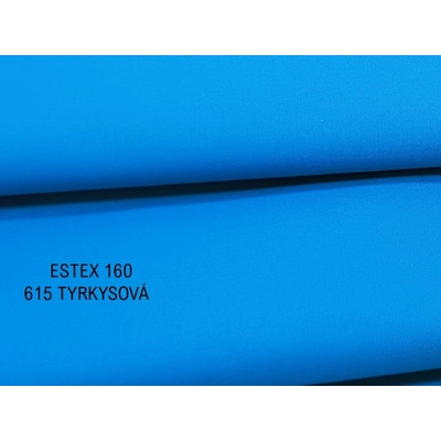 Mirtex Látka kepr ESTEX 160/615 Tyrkysová Cyan šíře 150cm