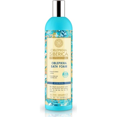 Natura Siberica Rakytníková pěna do koupele Hluboká Obnova 600 ml