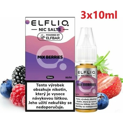Elf Bar Elfliq Salt Mixed Berries 3 x 10 ml 10 mg