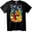 NOONEBRAND Тениска Костенурки нинджа Пица - S, Black