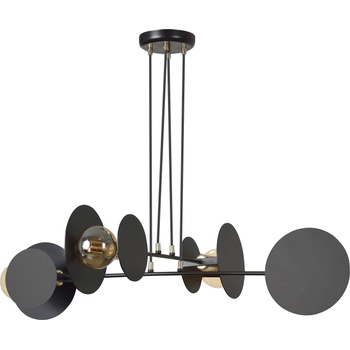 ORNO Полилей Orno - Wazo, IP20, E27, 4 х 60W, 230V, AD-LD-6325BE27, черен (6325BE27)