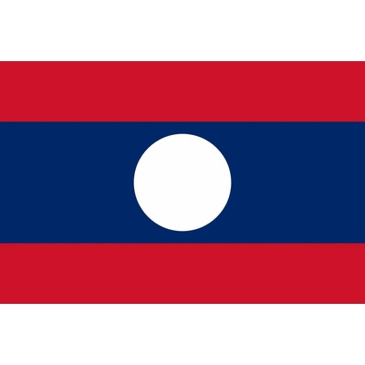 Laos vlajka - 30 x 45 cm - tunel, karabína