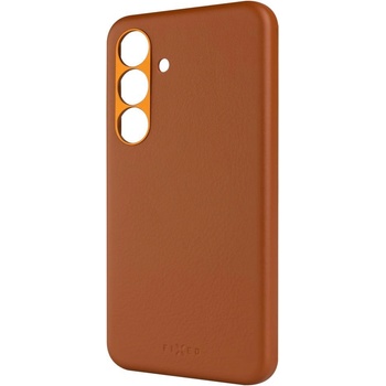FIXED Калъфи за телефон FIXED MagLeather за Samsung Galaxy S25, кафяв FIXLM-1504-BRW (FIXLM-1504-BRW)