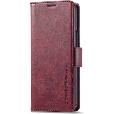 GKK Кожен Калъф за Samsung Z Fold 6, Wallet Rfid Book Case, Червен (5906601966422)