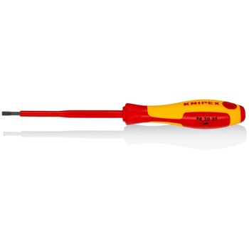 Image 1 of KNIPEX Отвертка шлиц 3.5, vde 1000v жълто-червена ръкохватка 202мм, (k982035)