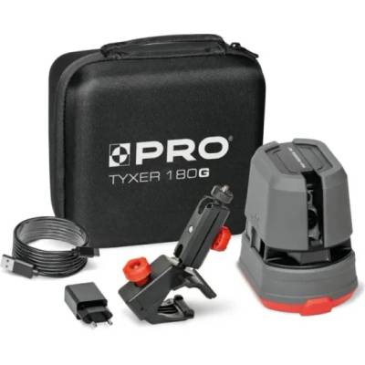 PRO Комплект лазерен нивелир + аксесоари pro tyxer 180g/ 30 м (5901571534749)