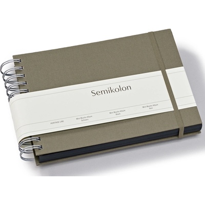 Semikolon Uni Mini Mucho албум за снимки, сиво-кафяв, с черни страници (369978)