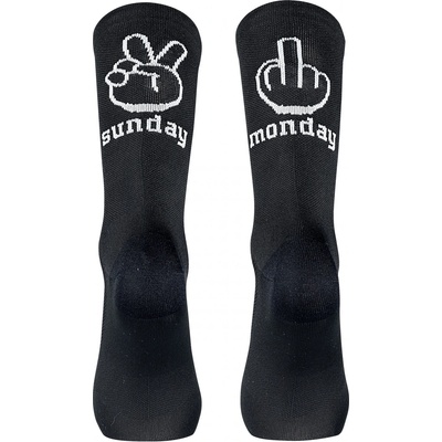 Northwave Мъжки чорапи за колоездене Northwave Sunday Monday Sock Cycling socks - Black - размер 44-47 (EU) (201-4593-0114)