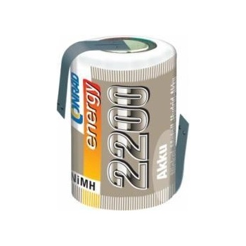 Conrad energy Baterie NiMH 4/5 Sub-C s pájecími kontakty 1,2 originální 2200 mAh