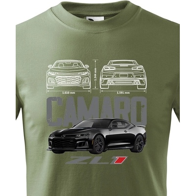 Dětské tričko Chevrolet Camaro Zl1 Military Canvas tričko Bezvatriko.cz 2308