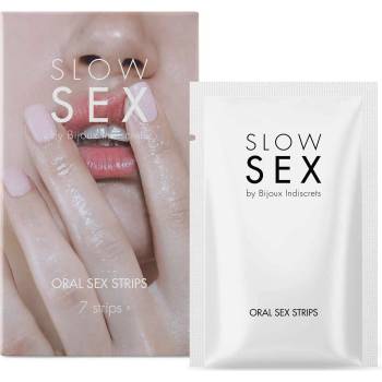 Image 1 of Bijoux Indiscrets Slow Sex Oral Sex Strips 7 pack