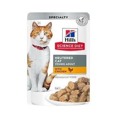 Hill's Science Plan pre kastrované dospelé mačky s kuracím 12 x 85 g