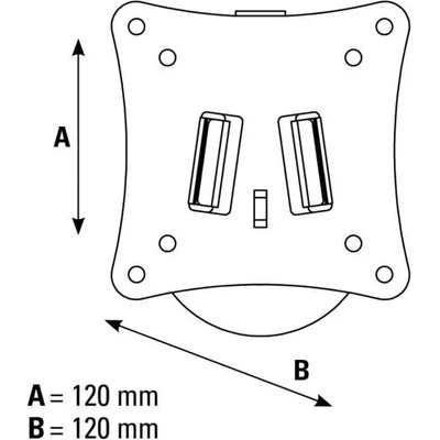 Hama Стенна стойка за tv hama, Фиксирана, 10""-26"", 25 кг, 5 звезди, Черна (108720)