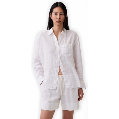 Gap 882924-07 Lněná oversize košile Bílá
