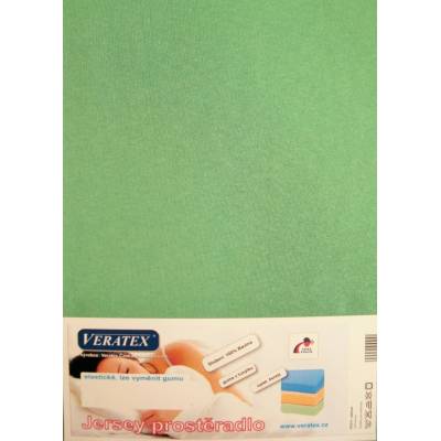 Veratex jersey prostěradlo středně zelené 70x160