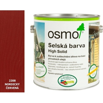 Osmo 2308 Vidiecka farba 2,5 l Nordická červená