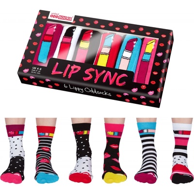 ODD socks dámske veselé ponožky United LIP SYNC