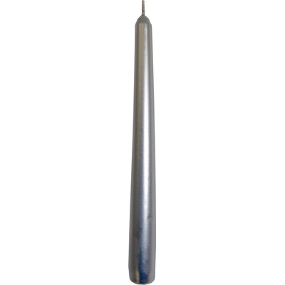 HOME DECO kónická strieborná metalická 25 cm