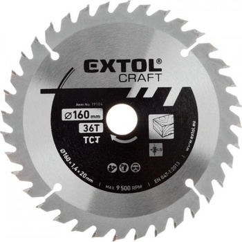 EXTOL CRAFT 19104 Pilový kotouč 160 x 1,4 x 20 mm 36 zubů