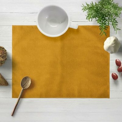 Biante Sametové prostírání Velvet Premium SVP-037 Zlatavě oranžové 30x40 cm
