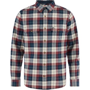 Fjällräven Мъжка риза с копчета Fjällräven Singi Heavy Flannel Shirt - Dark Navy / Maroon - размер 3XL (033-0290-1417)