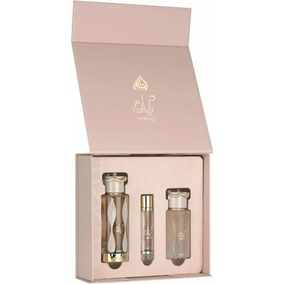 Lattafa Teriaq EDP 100 ml + olejový parfém 12 ml + vlasový sprej 50 ml dárkový set