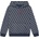 GUESS Тъмно син суичър за момче без цип покрита с контрастни лога Guess